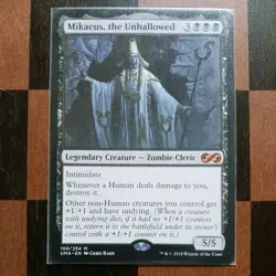 Mtg Mikaeus, the Unhallowed NM Normal Ultimate Masters Magic Zombie Card - Image 1