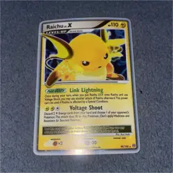 Pokemon Raichu LV.X 99/100 Holo Level-Up Card Nintendo 2008 English - Image 1