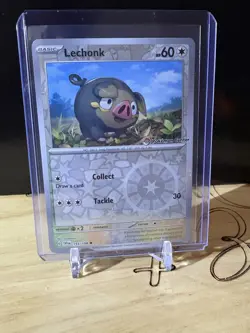 Lechonk Scarlet & Violet Pokemon Center Exclusive Promo Card Stamped Sealed - Image 1