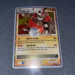 Pokemon Rhyperior LV. X 145/146 Holo Level-Up Card Nintendo 2008 English - Image 1