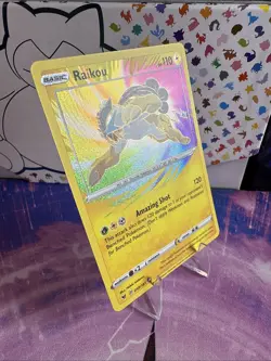 Raikou - 050/185 - Pokemon Vivid Voltage Sword & Shield Amazing Rare Card NM - Image 2