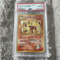 Blaine’s Arcanine Gym 2 Japanese 1999 Rare Holo Pokemon Card PSA 10 (New Cert) - Image 3