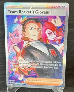 Pokemon TCG Destined Rivals Team Rockets Giovanni Card Sir Eng 238/182 Mint! - Image 2