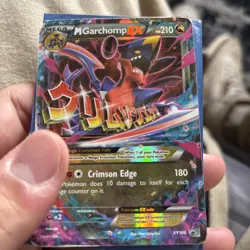 Pokemon M Garchomp EX XY168 Promo Holo Mega Dragon 210HP Card English - Image 1