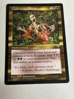 Cadaverous Bloom Magic the Gathering Card MTG Mirage LP Excellent Condition!!! - Image 1