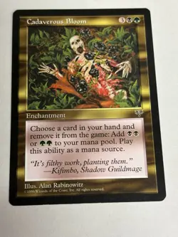 Cadaverous Bloom Magic the Gathering Card MTG Mirage LP Excellent Condition!!! - Image 2