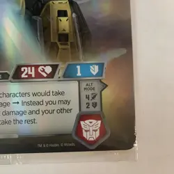 Transformers Omega Supreme Foil Oversize Card Box Topper Sealed Promo - Image 5