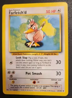 FARFETCH'D - 27/102 - Base Set - Pokemon Card - Image 1