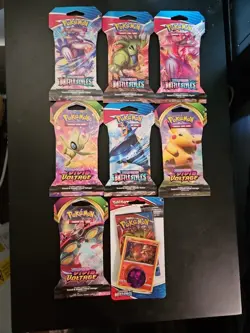 Pokemon Sword And Sheild Booster Pack Lot Over 80 Cards Total! - Image 1