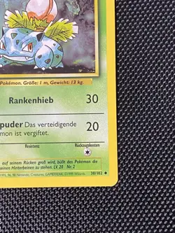 Pokemon Bisaknosp 30/102 1st Edition Card German Base Set Uncommon NM - Image 4