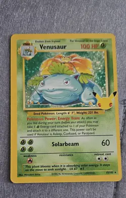 Venusaur Celebrations Classic Series Holo Pokemon Trading Card 2021 15/102 - Image 1