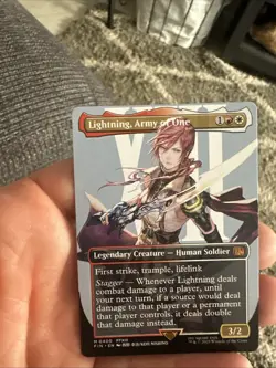 Magic The Gathering Lightning, Army of One (Borderless) Final Fantasy Regular - Image 2
