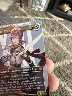 Magic The Gathering Lightning, Army of One (Borderless) Final Fantasy Regular - Image 3