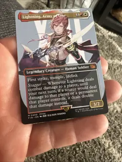 Magic The Gathering Lightning, Army of One (Borderless) Final Fantasy Regular - Image 4