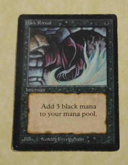 DARK RITUAL MPHP -- Limited Edition Beta MTG -- See Photos - Image 1