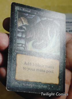 DARK RITUAL MPHP -- Limited Edition Beta MTG -- See Photos - Image 3