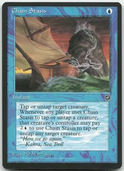 Chain Stasis Rare Homelands NM MTG - Image 1