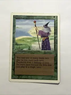 Fastbond - Magic the Gathering MtG - Revised - MP - Image 1
