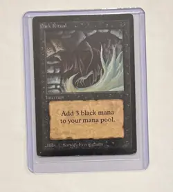 1x MTG Dark Ritual Beta Edition Magic: The Gathering Moderate Play - Image 3