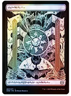 Plains (267) - Full Art #267 (Foil) (NM) Phyrexia All Will Be One ONE Magic MTG - Image 1