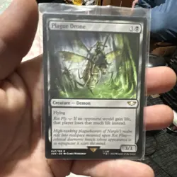 Magic: The Gathering Plague Drone Rare Black Creature Demon Warhammer 047/168 - Image 1