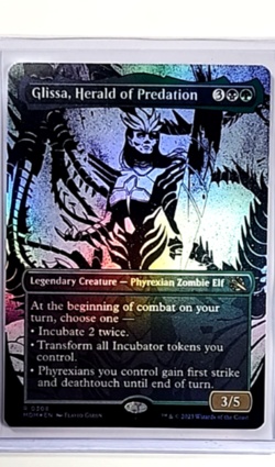 2023 MTG Magic the Gathering MOM Showcase Foil 308 Glissa Herald of Predation LP - Image 1