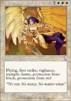 1x Akroma, Angel of Wrath Heavy Play MTG Magic - Kid Icarus - - Image 1