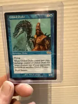 Magic The Gathering GILDED DRAKE (Urza's Saga) NM - Image 1