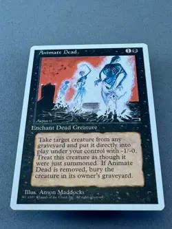 Animate Dead MTG 4th Edition—Unplayed Near Mint—Vintage Magic the Gathering - Image 3