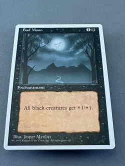 Bad Moon MTG 4th Edition Rare—Lightly Played Near Mint—Magic the Gathering - Image 3