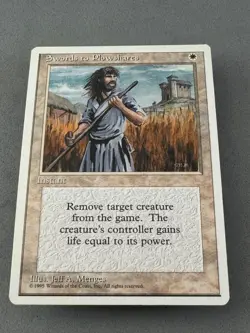 Swords to Plowshares MTG 4th Edition—Never Played Near Mint—Vintage Magic - Image 3