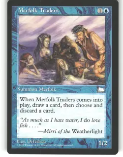 Merfolk Traders - Weatherlight - MTG - Common - # - NM - Image 1