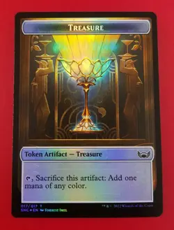 1x Treasure (017) & Citizen | FOIL TOKEN | Streets of New Capenna | MTG Magic - Image 1