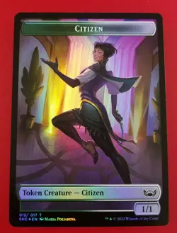 1x Treasure (017) & Citizen | FOIL TOKEN | Streets of New Capenna | MTG Magic - Image 2