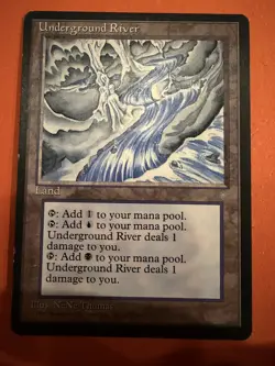 MTG Magic The Gathering Ice Age Underground River 1995 LP - Image 1