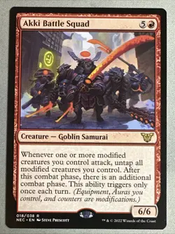 MTG / Akki Battle Squad / NEC / #18 / Regular / Rare / NM - Image 1
