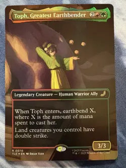 NM - Toph, Greatest Earthbender (Borderless) Avatar: The Last Airbender - Foil - Image 1