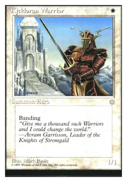 Kjeldoran Warrior Ice Age MTG - NM+ - Image 1