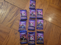 Lot of 10 MAGIC THE GATHERING MTG Throne of Eldraine Booster Packs - Image 1