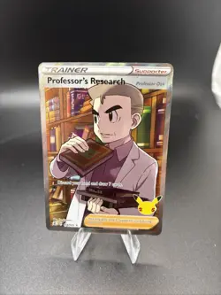 Pokemon TCG Professor's Research (Full Art) Celebrations 024/025 Holo NM - Image 1