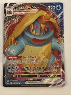 Pokemon TCG Drednaw VMAX Holo Ultra Rare Card Champions Path 015/073 - Image 1