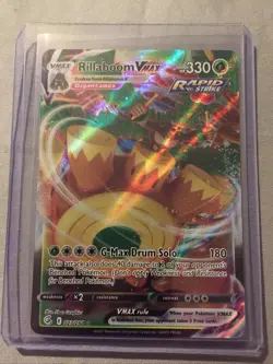 Rillaboom VMAX 023/264 Fusion Strike NM - Mint Ultra Rare Pokemon TCG KC85 - Image 1