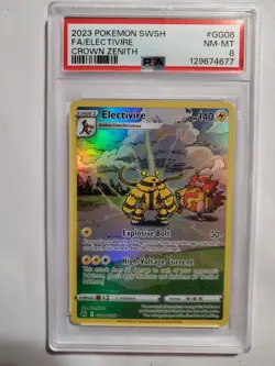 2023 Pokemon Electivire # GG 08 Crown Zenith PSA 8 NM-MT - Image 1