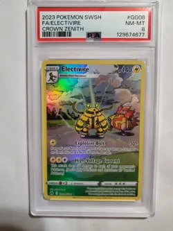 2023 Pokemon Electivire # GG 08 Crown Zenith PSA 8 NM-MT - Image 2