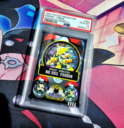 Alakazam / Foodin - 1997 Pocket Monsters Pokemon Sealdass Prism #065 - PSA 10 💎 - Image 1