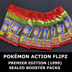 1999 Pokemon Artbox Action Flipz - PREMIER EDITION - Factory Sealed Booster Pack - Image 1
