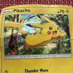 Rear Pikachu HOLO 5/12 McDonald's Promo Rare 2016 Pokemon Card - Image 2