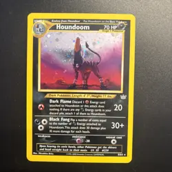 Pokemon TCG Houndoom 8/64 Holo LP Neo Revelation - Image 1