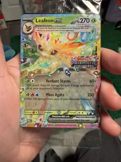 Leafeon ex #006/131 Stamped Prismatic Evolutions Promo Sealed Pokemon 2025 - Image 1