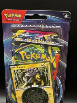 NEW Pokemon Mega Evolution & Phantasmal Flames 2-Pack Blister Sealed - Raikou - Image 4